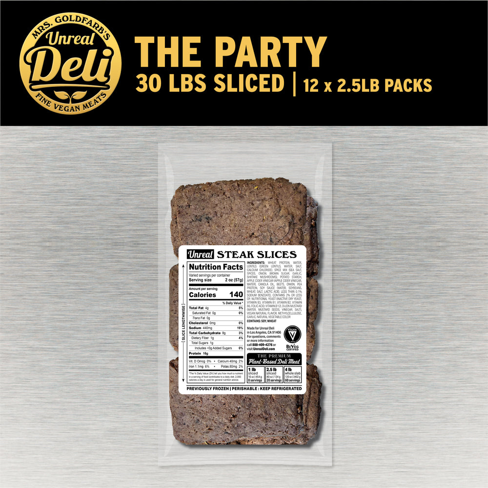 
                  
                    The Party Steak - 30 lbs Sliced
                  
                