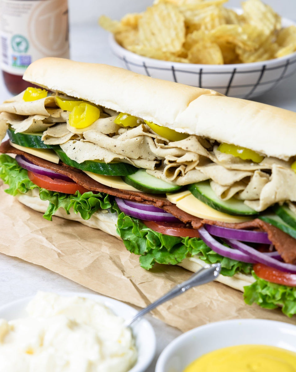 Delicious Unreal Deli Plant Based Corned Beef and Turkey 30 lbs Sliced