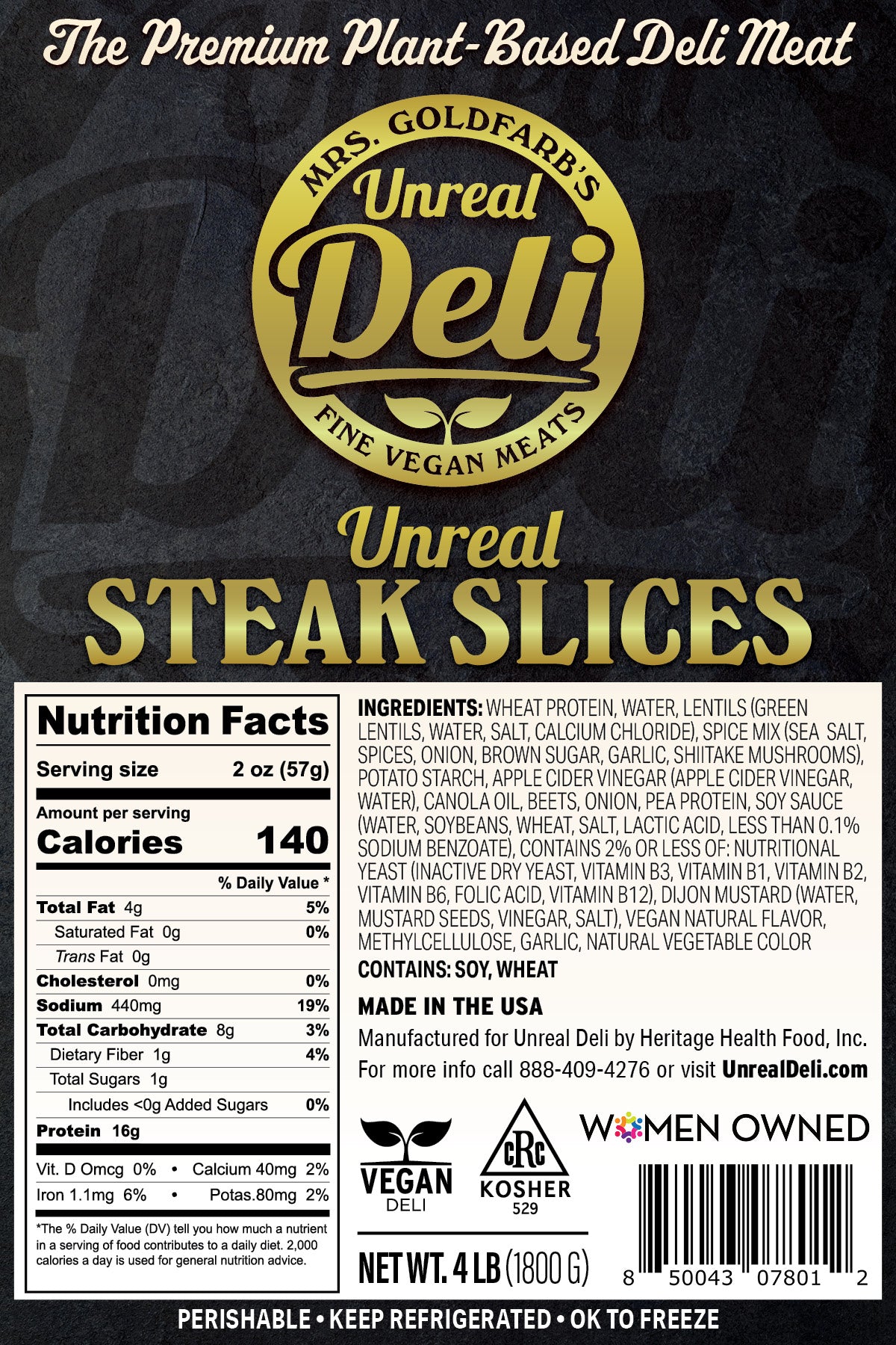 
                  
                    The Deli Maven Steak - 32 lbs Unsliced
                  
                